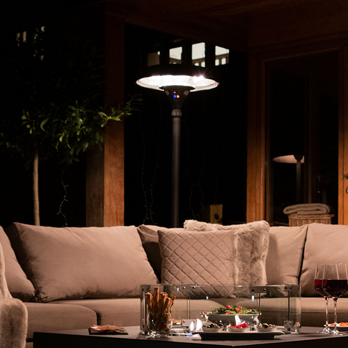 Maze Helio Outdoor Freestanding Electric Patio Heater 2100W